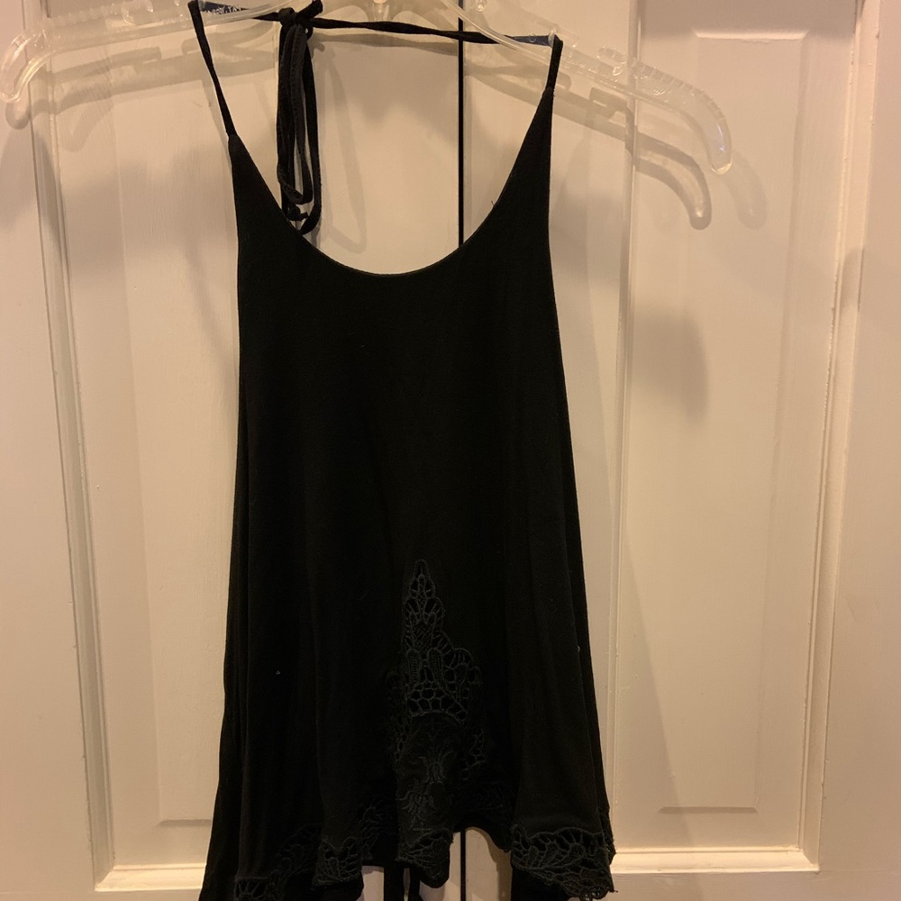 Black halter top